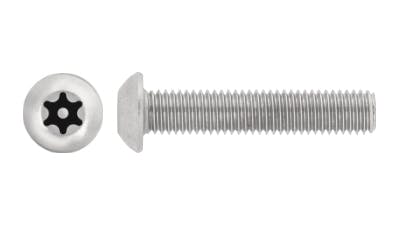Stainless Button 6 Lobe with Pin Machine Screw