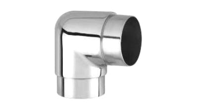 Stainless 90 Degree Elbow for 2 Inch Tube Handrail