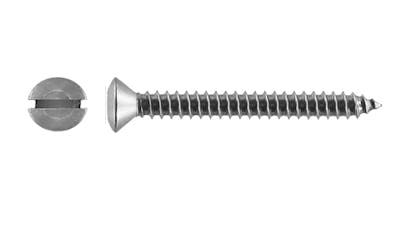 Stainless Raised Countersunk Slot Self Tapping Screw