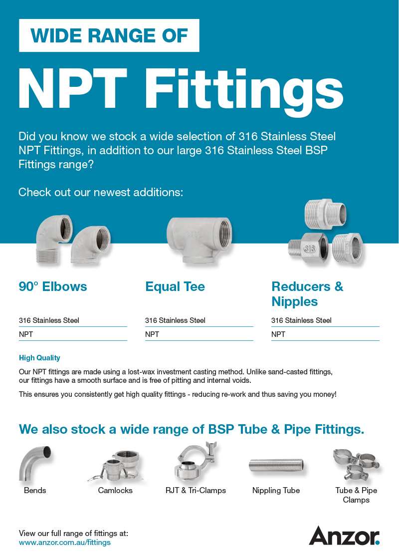 Stainless Steel NPT Fittings Flyer