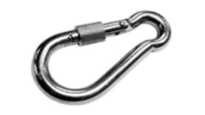 Stainless Spring Hook with Nut
