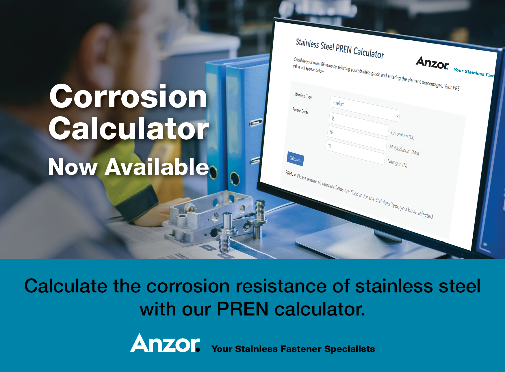 Calculate the corrosion resistance of your stainless steel with our PREN calculator