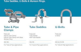 We stock a wide range of stainless steel Tube & Pipe Clamps