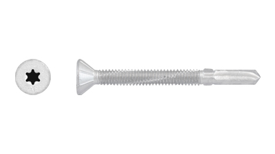 Bimetal Countersunk Timber to Metal Self Drilling Screw