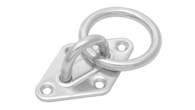 Stainless Heavy Eye Pad with Ring