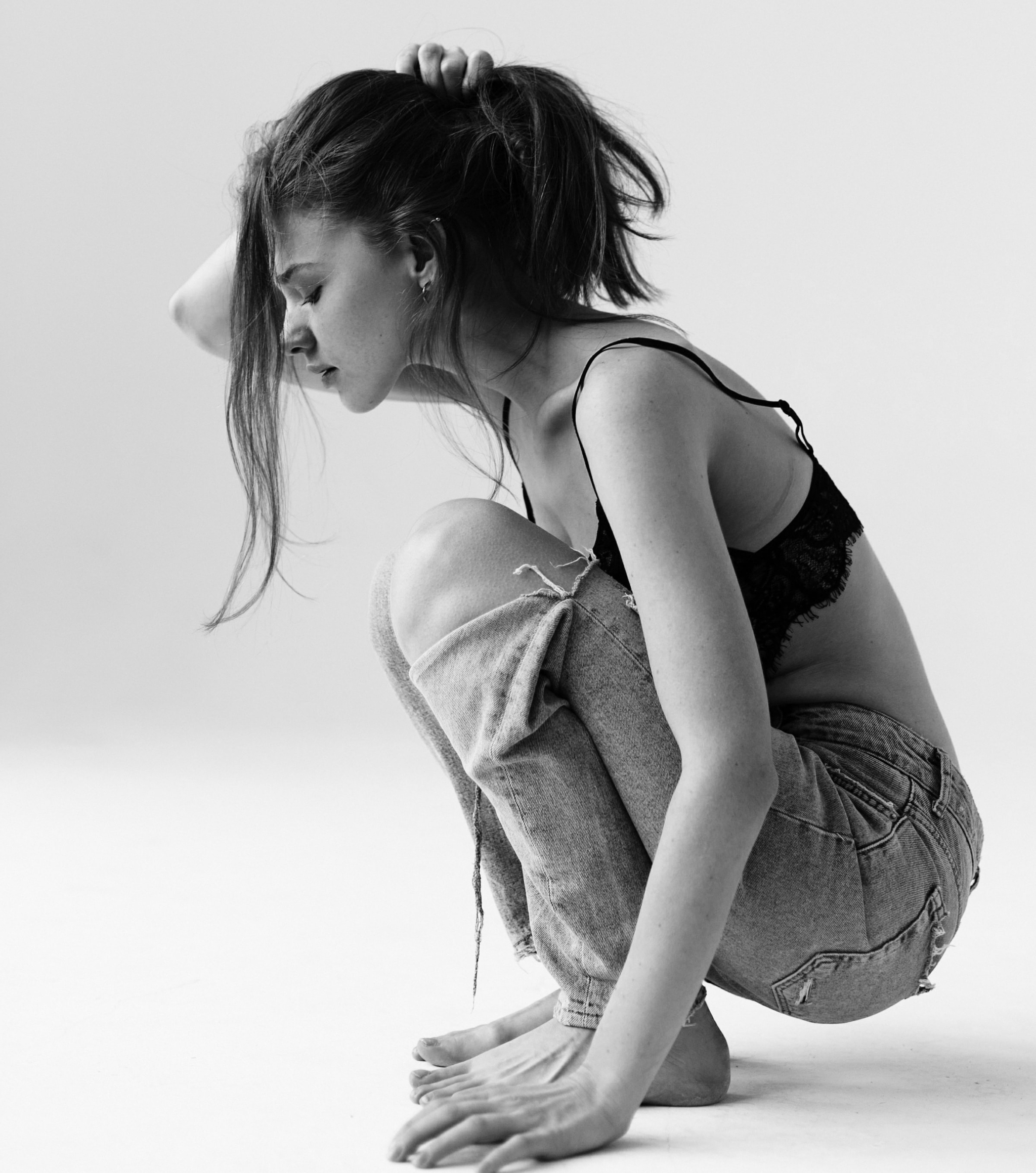 Women in black and white