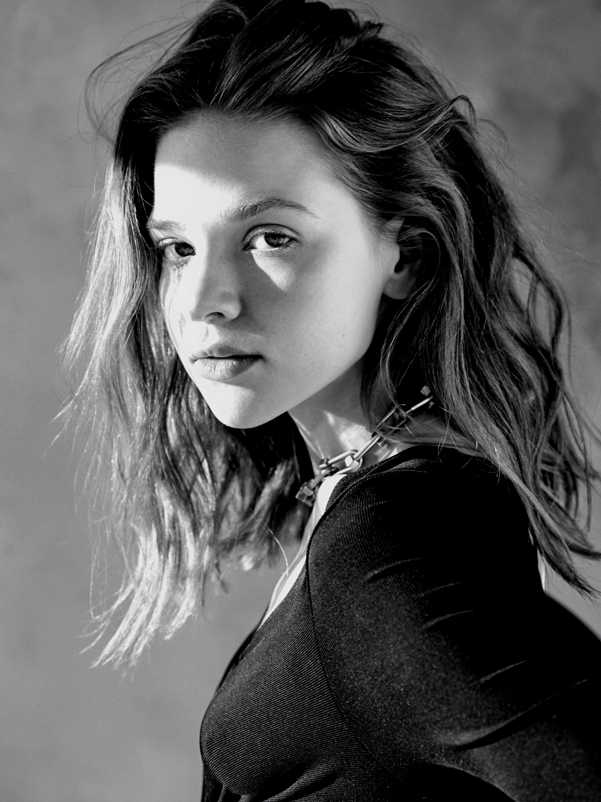 Women with light in the face