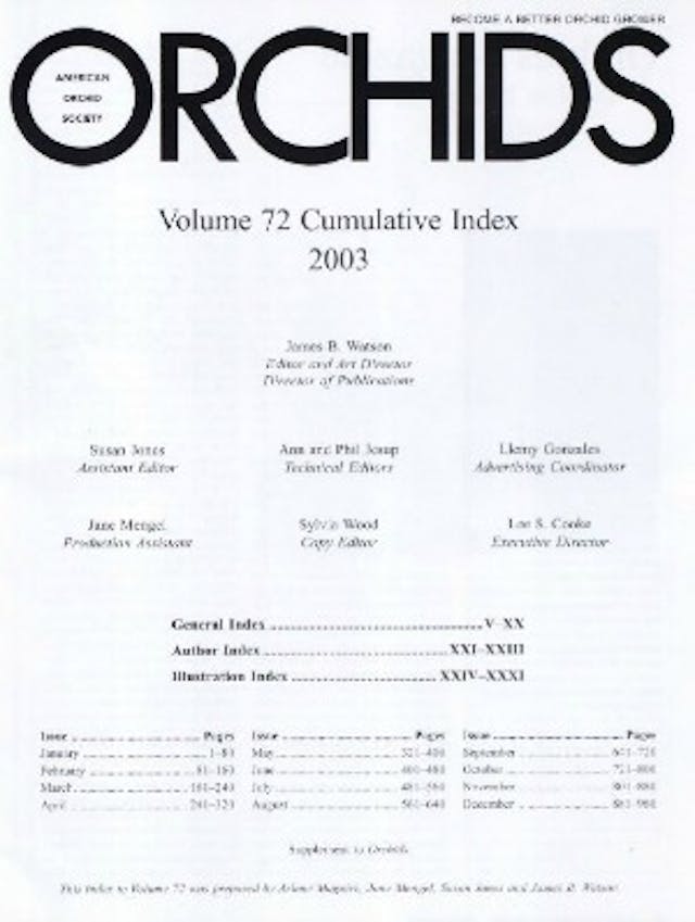  2003 Cumulative Index