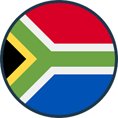 South African flag icon
