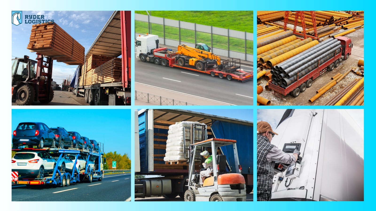 Collage of Ryder tranportaion