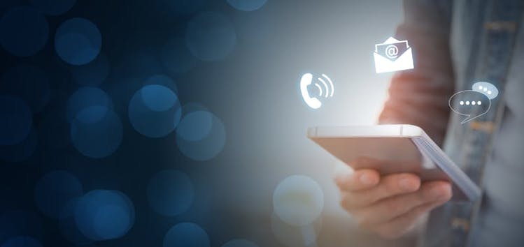 person holding mobile phone