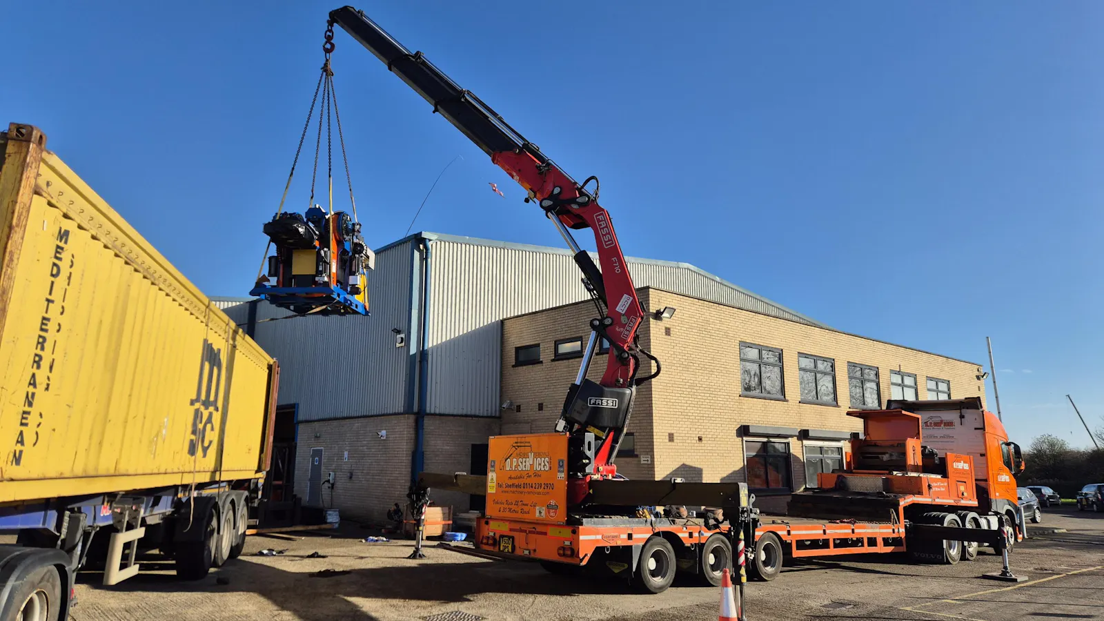 Image of crane on a truck