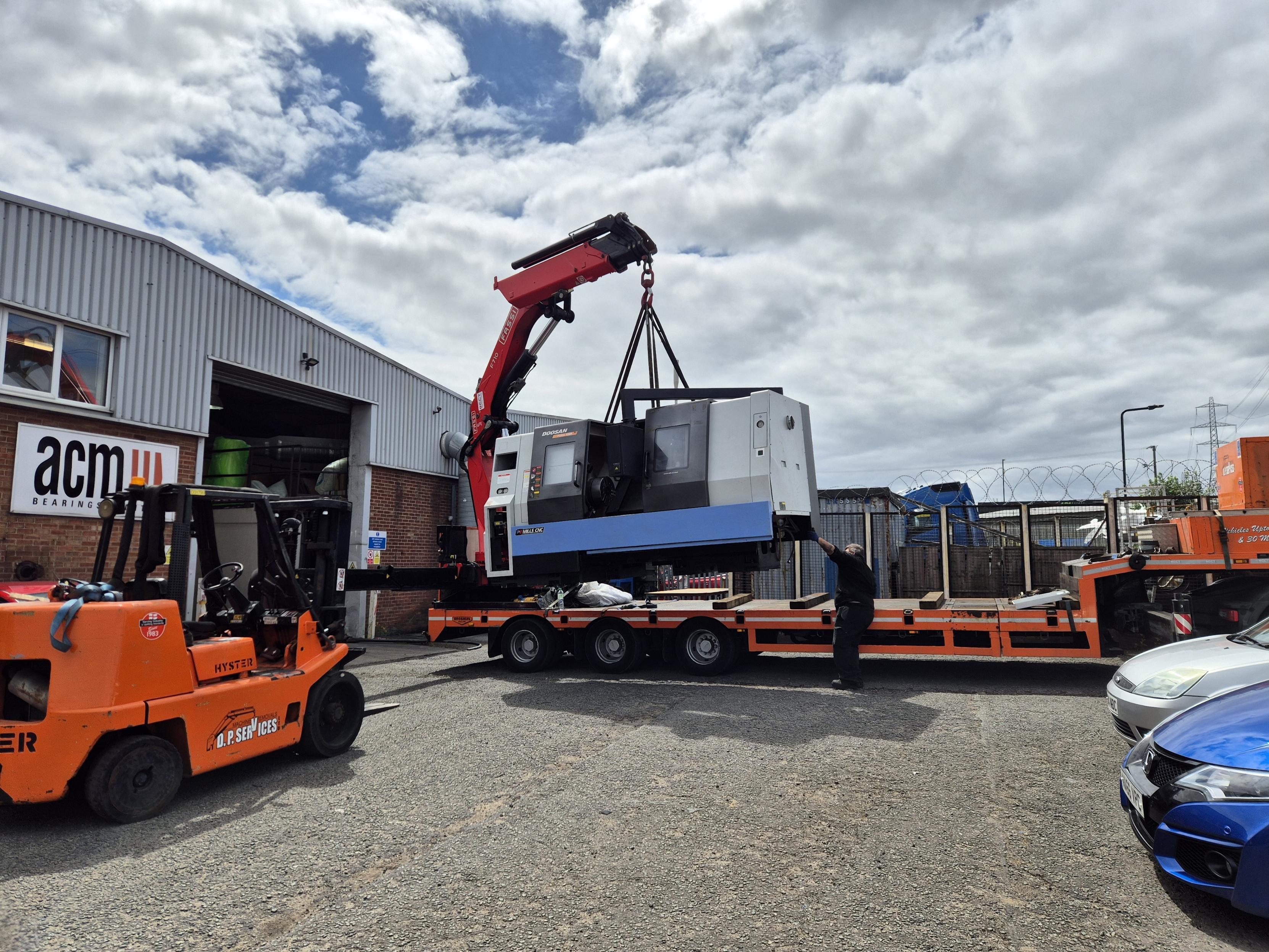 Image of a Crane on a truck