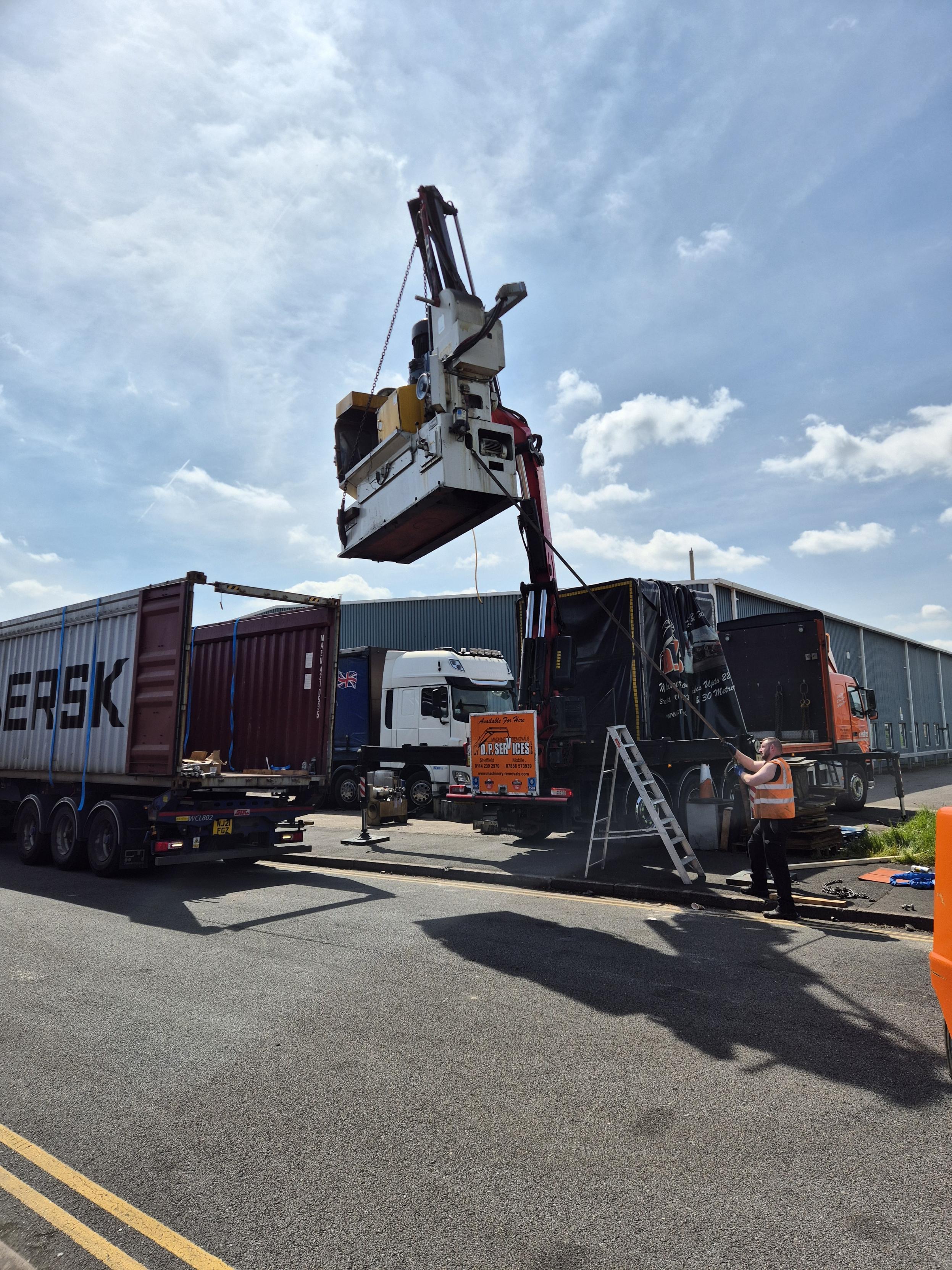 Image of a crane lifting