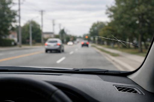will a cracked windscreen fail an MOT