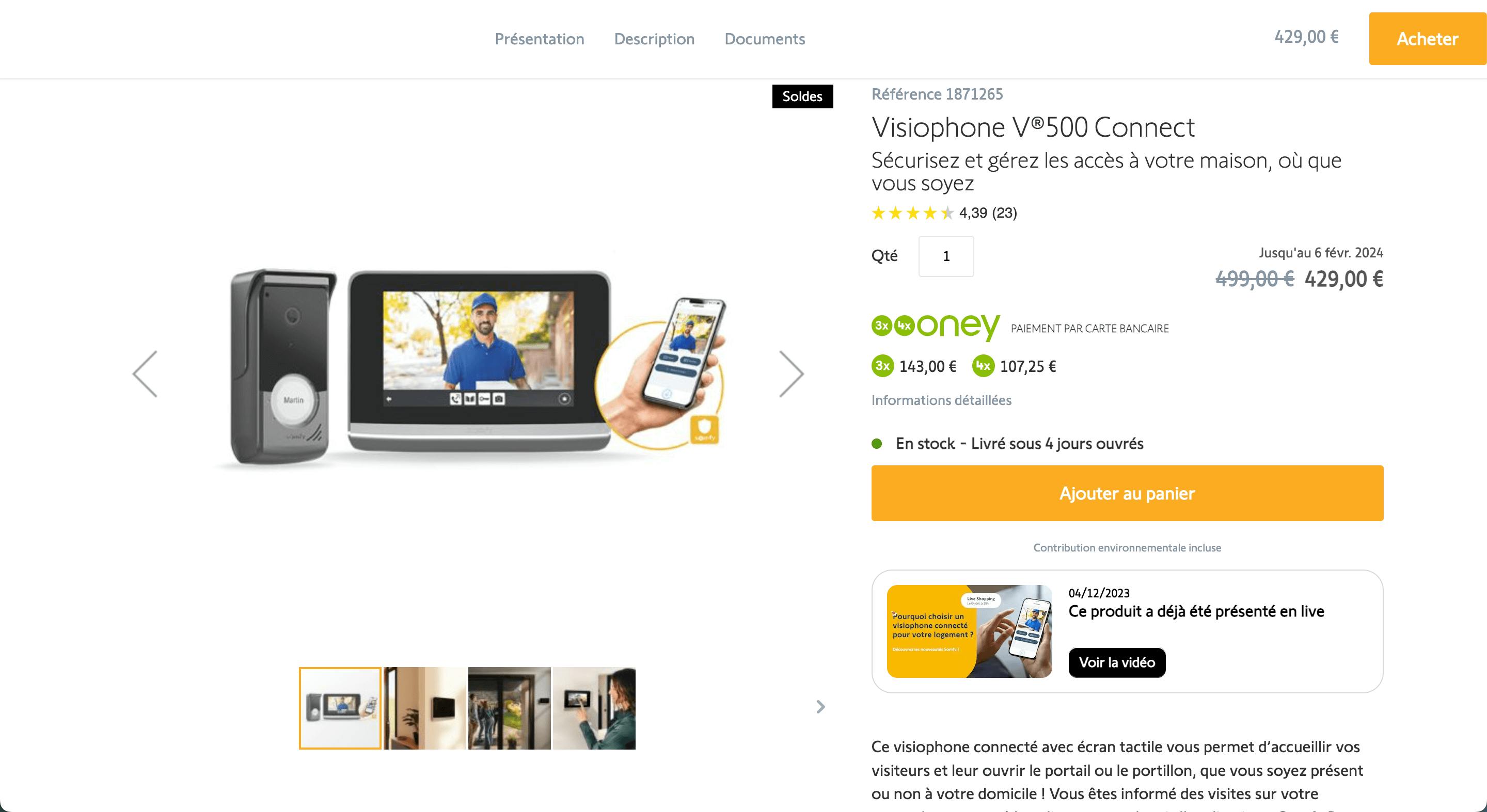 Somfy product page