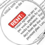 Can a property manager raise rent based on past rental history?