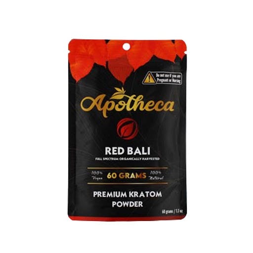 apotheca red bali premium kratom powder