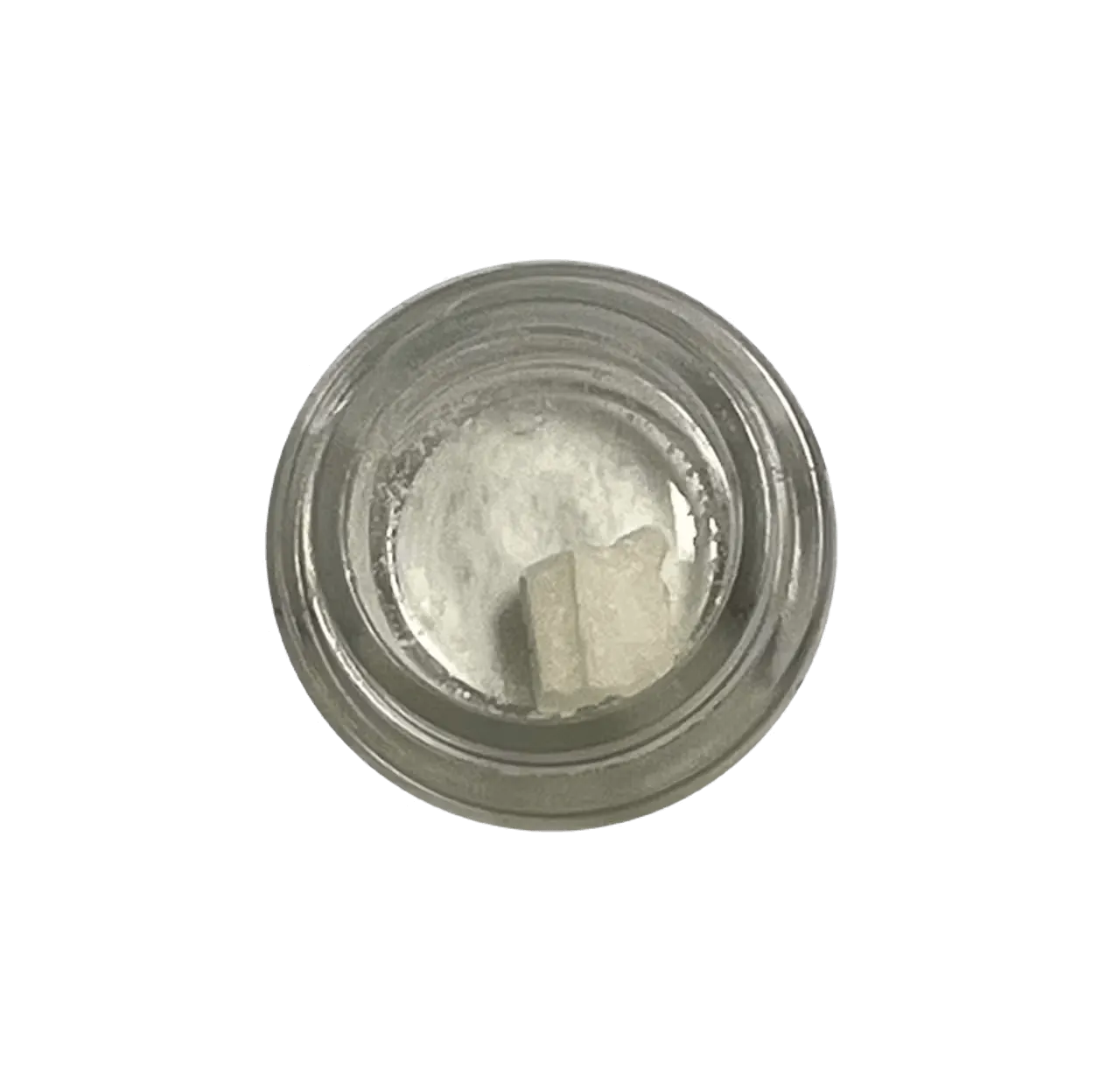 Clear jar of THCA diamonds