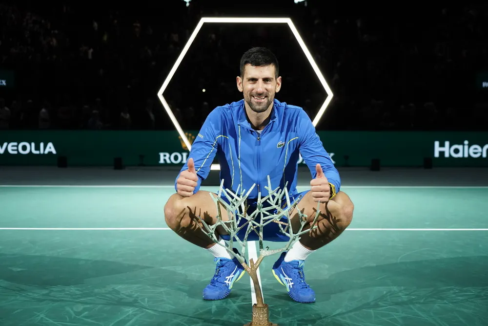 Novak Djokovic, Rolex Paris Masters 2023, Simple Messieurs, Remise de Prix