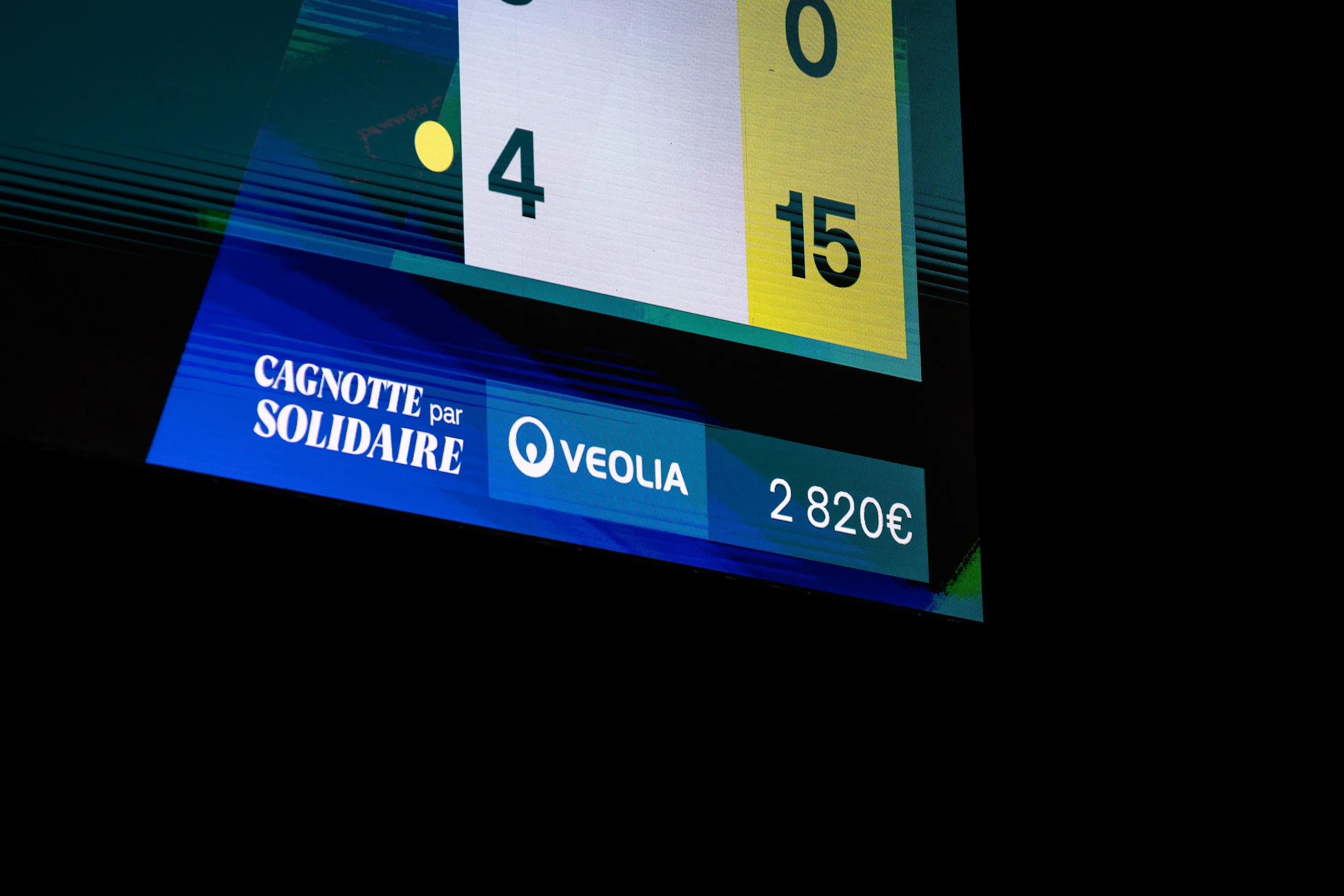 La cagnotte solidaire Veolia / Rolex Paris Masters 2025