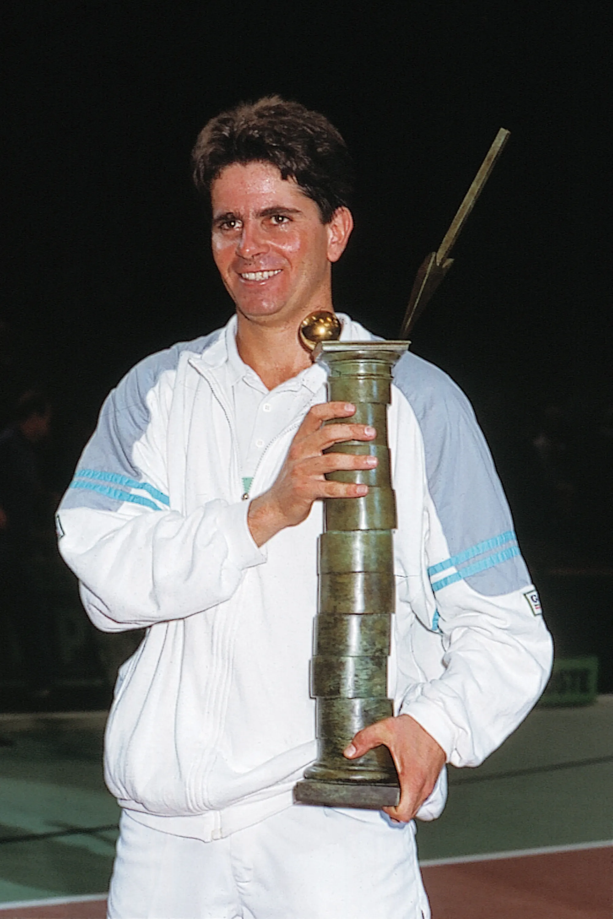 Amos Mansdorf / Photocall trophée - Rolex Paris Masters 1988