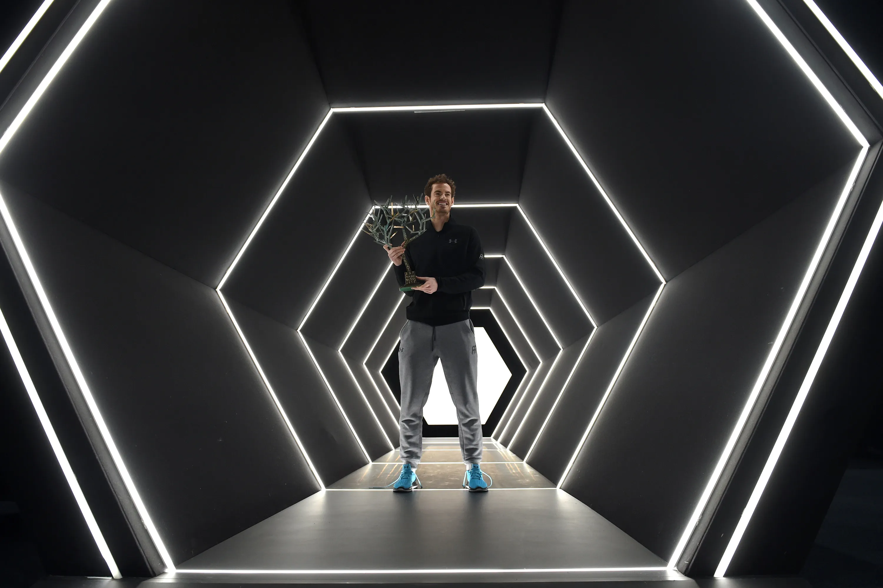 Andy Murray / Photocall trophée - Rolex Paris Masters 2016