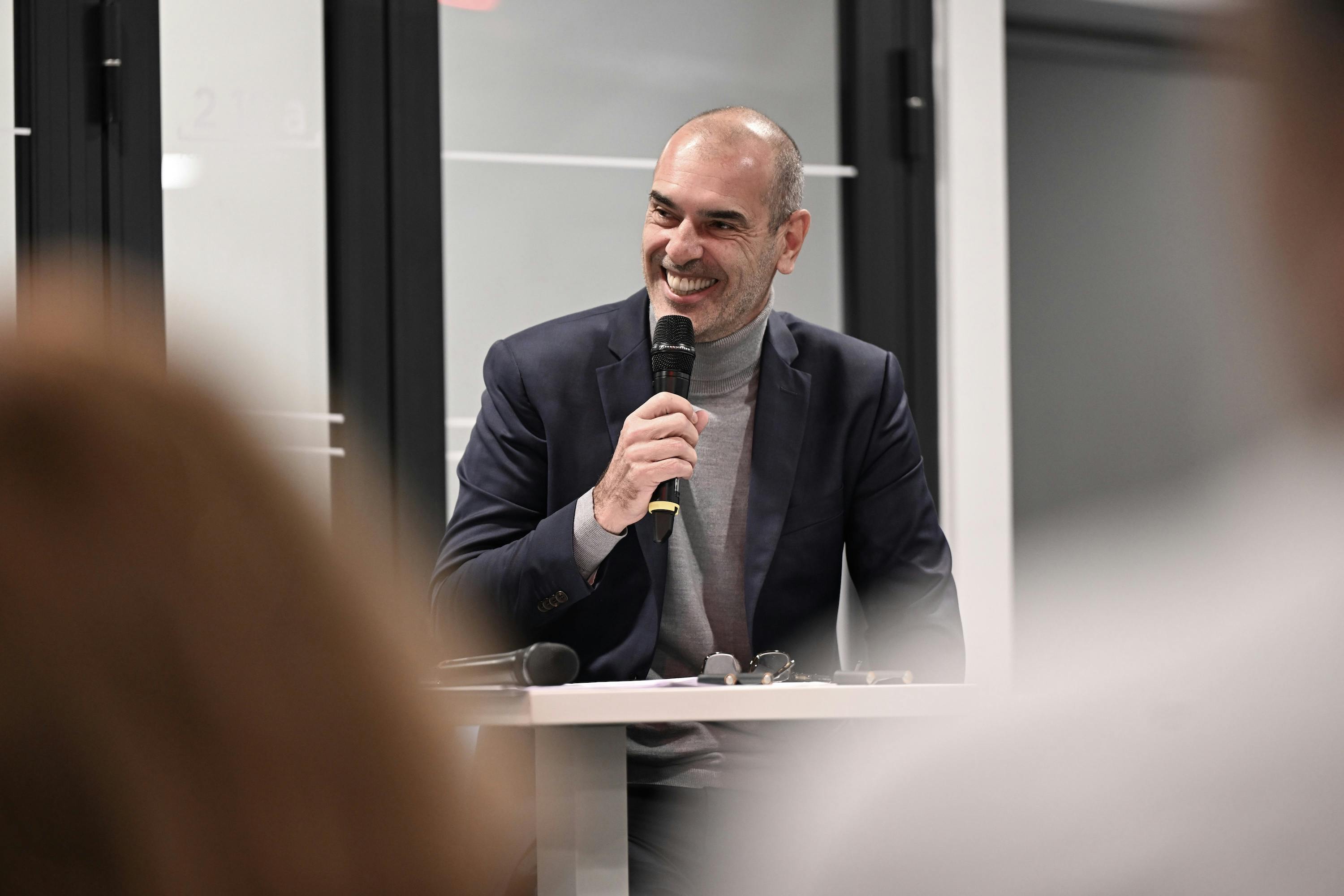 Cédric Pioline / Conférence de presse, Paris La Défense Arena