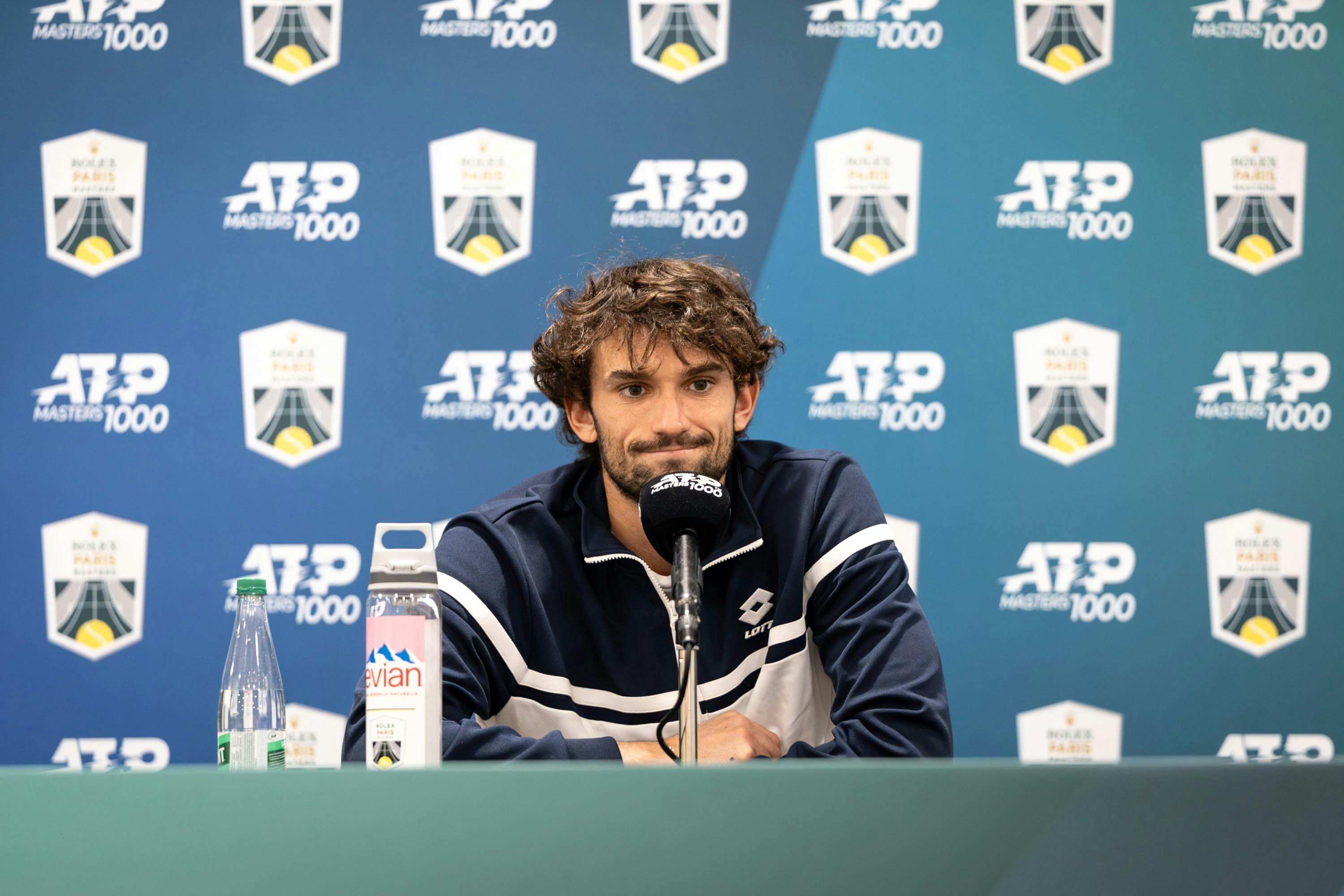 Valentin Vacherot / Conférence de presse deuxième tour Rolex Paris Masters 2025