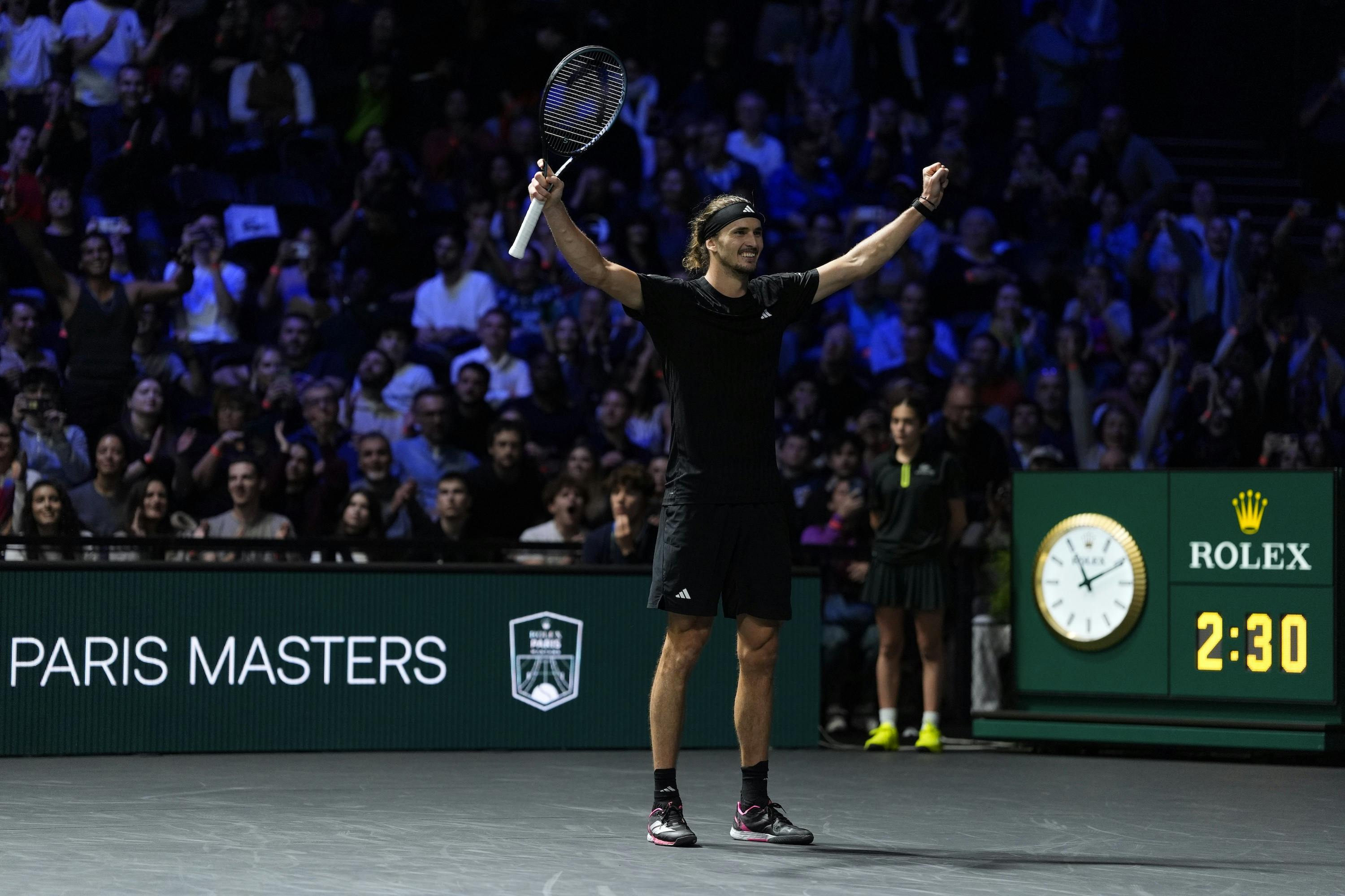 Alexander Zverev / Quarts de finale, tournoi double / Rolex Paris Masters