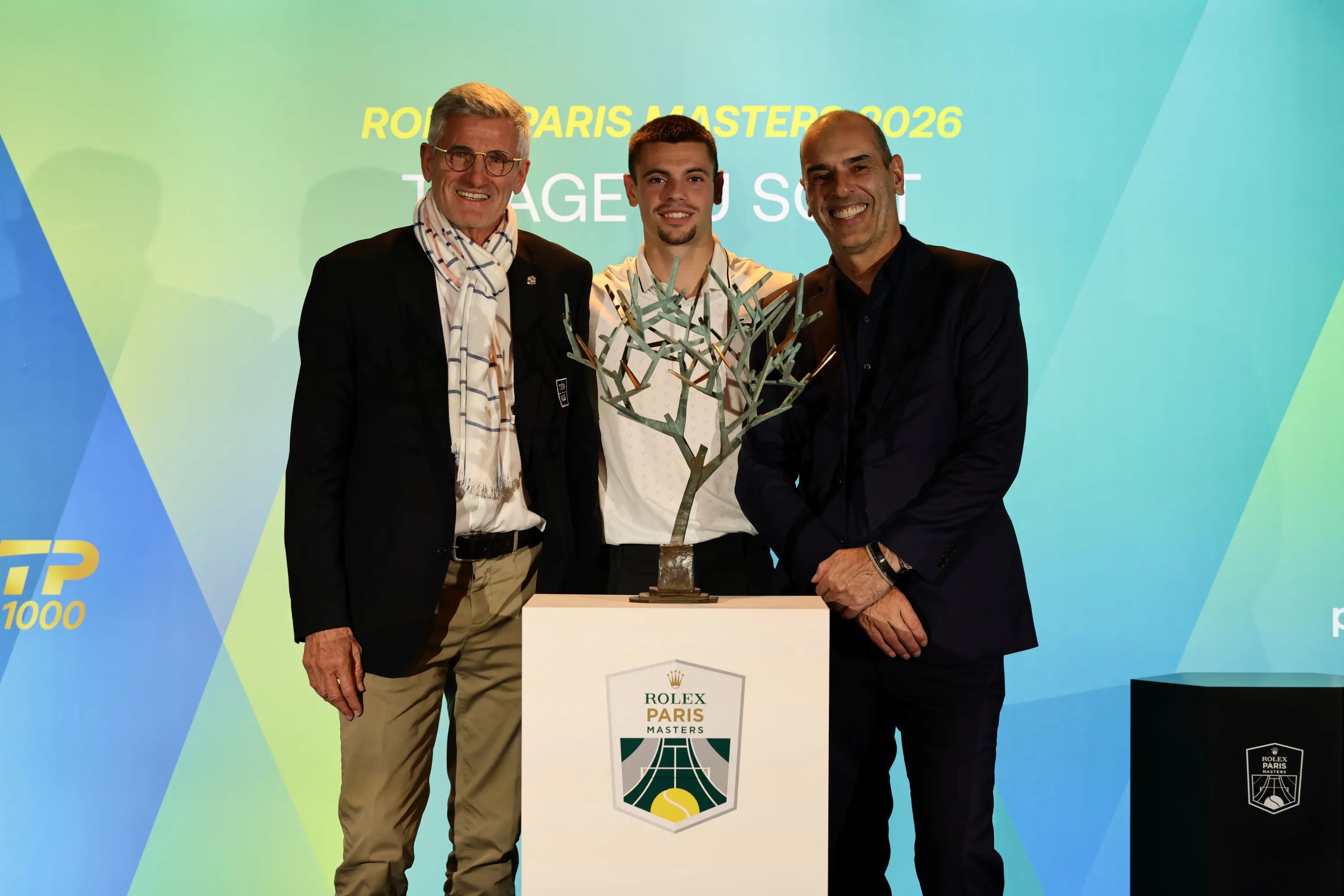 Gilles Moretton, Arthur Géa & Cédric Pioline / Tirage au sort - Rolex Paris Masters 2026