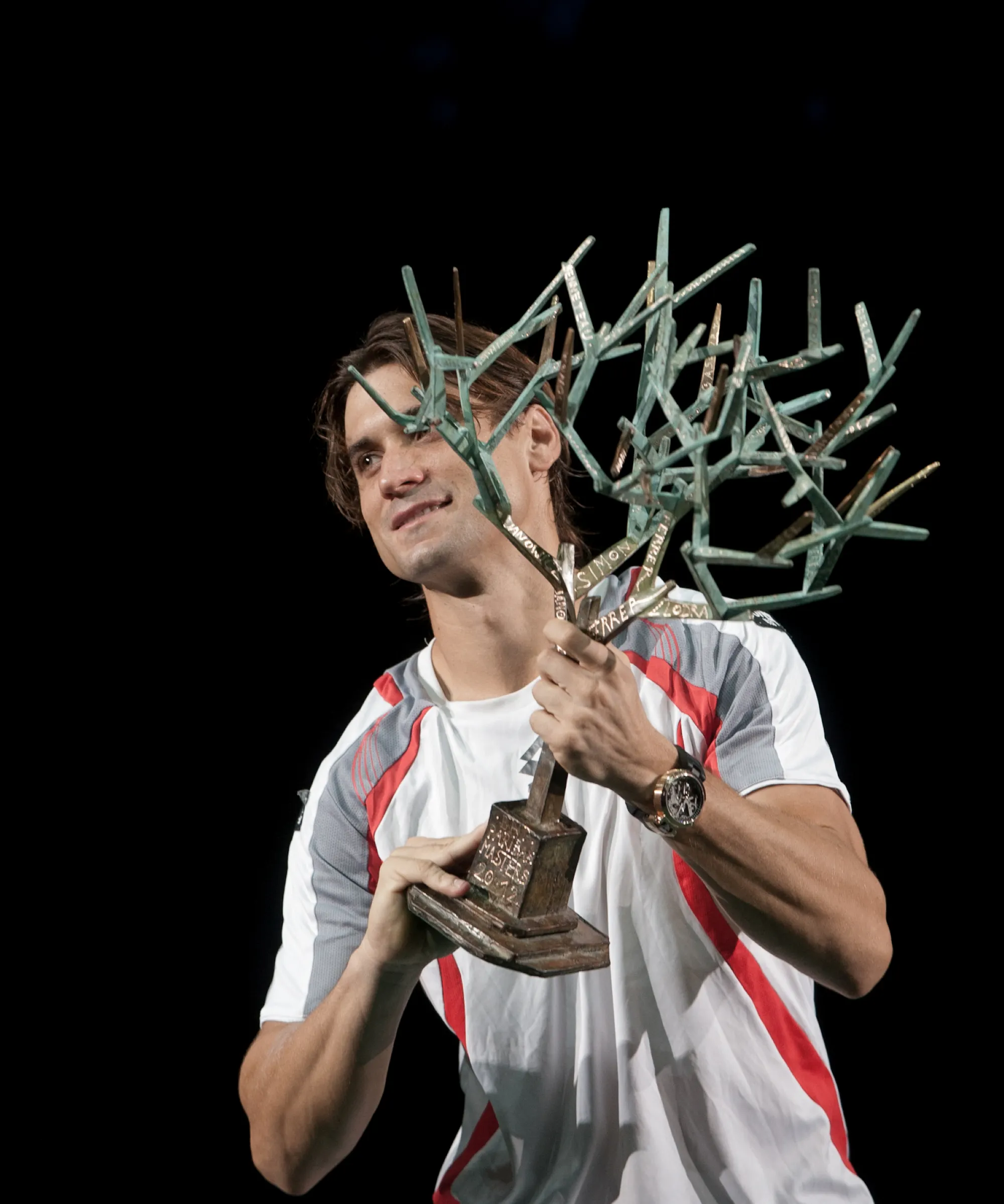 David Ferrer / Photocall trophée - Rolex Paris Masters 2012