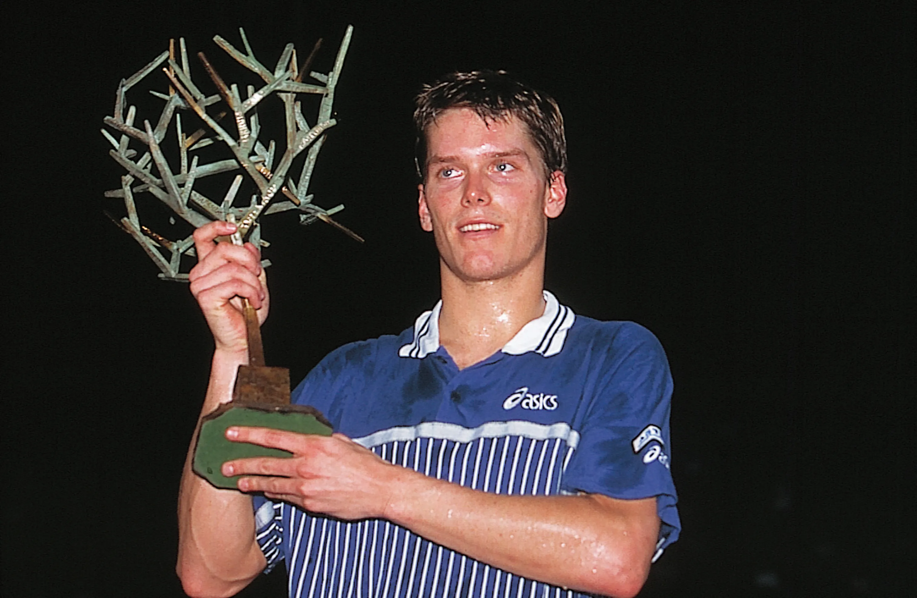 Thomas Enqvist / Photocall trophée - Rolex Paris Masters 1996