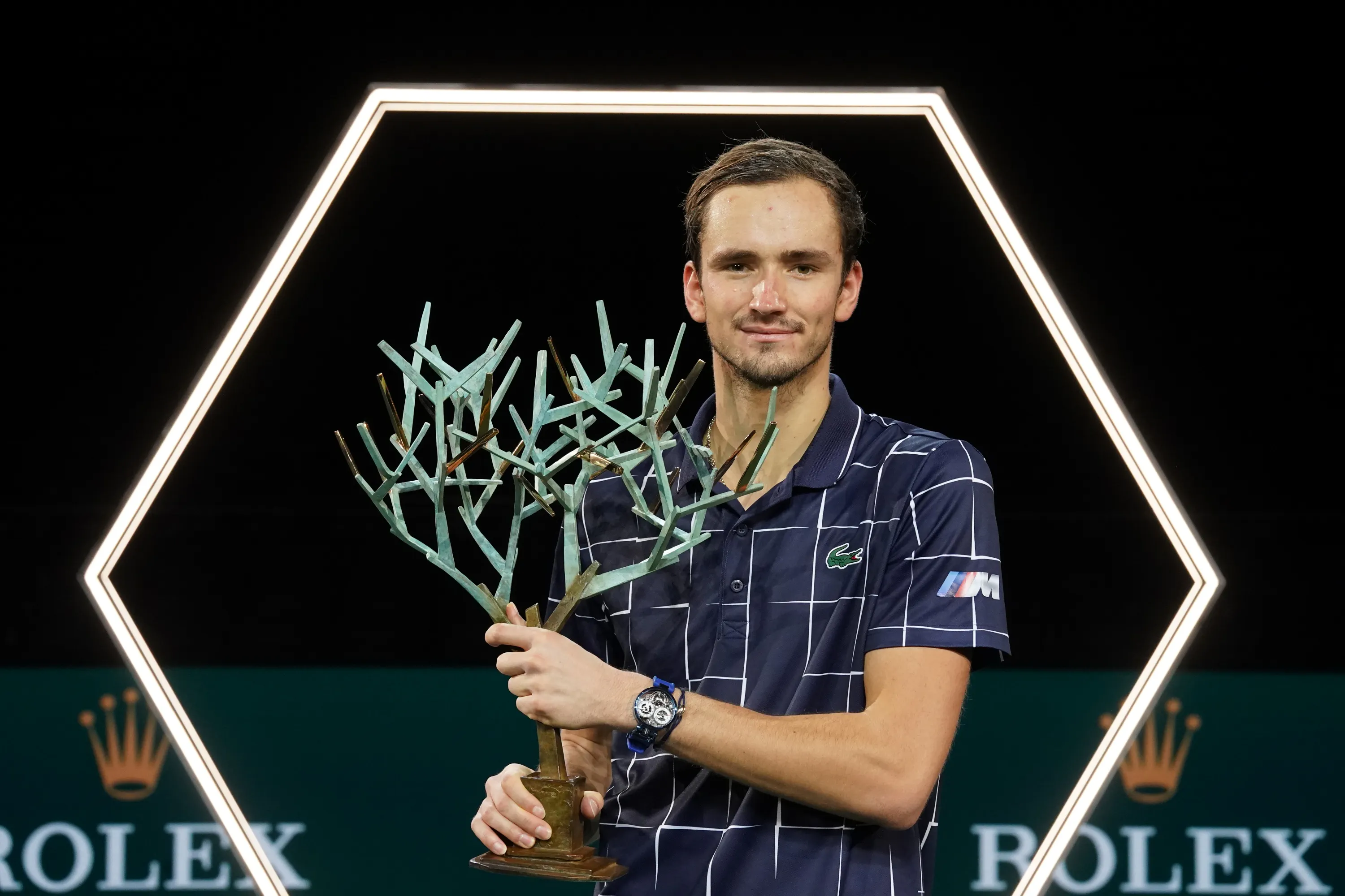 Daniil Medvedev / Photocall trophée - Rolex Paris Masters 2020