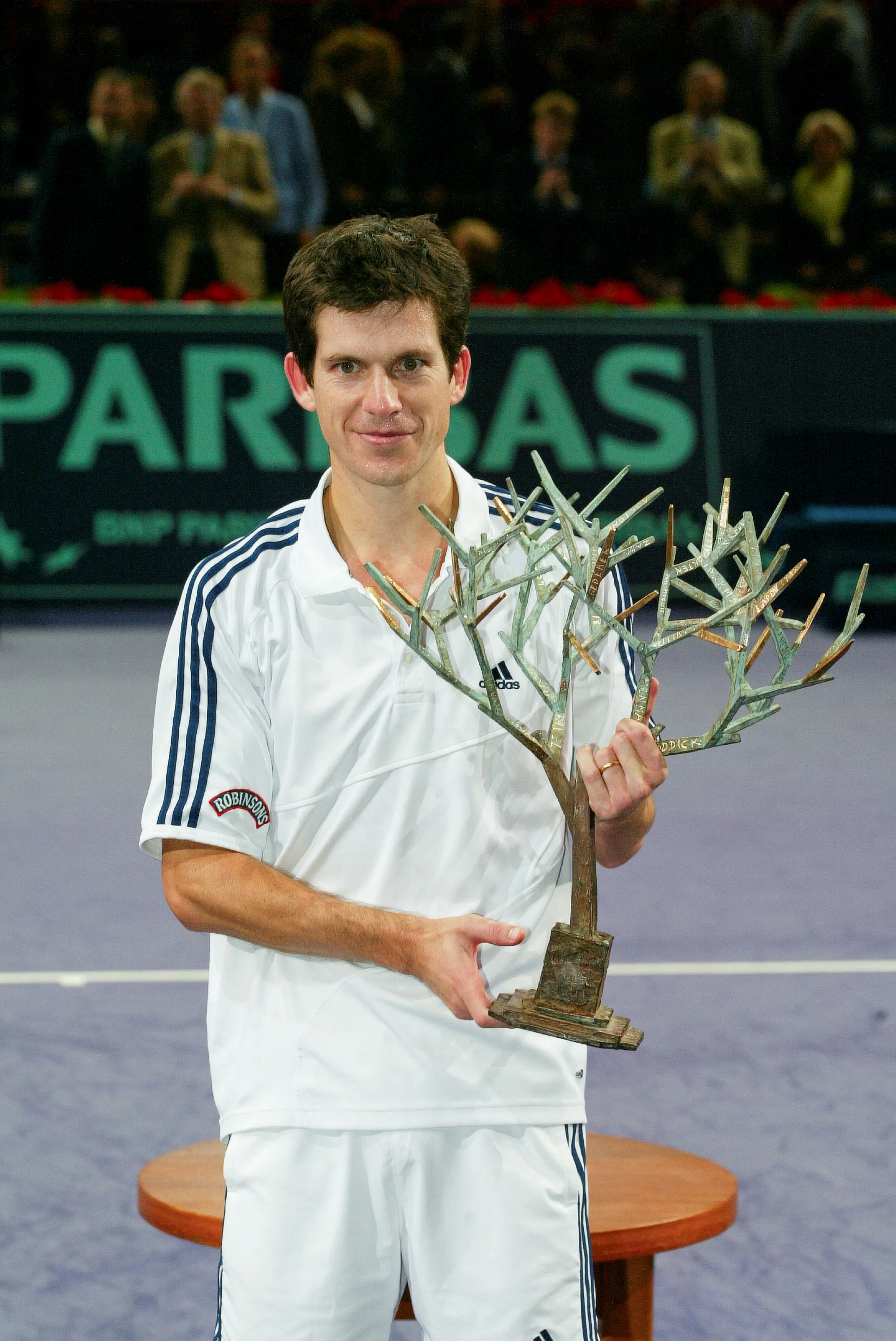 Tim Henman / Photocall trophée - Rolex Paris Masters 2003