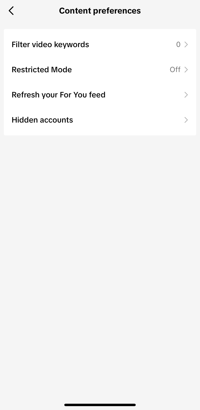 TikTok restricted mode 1