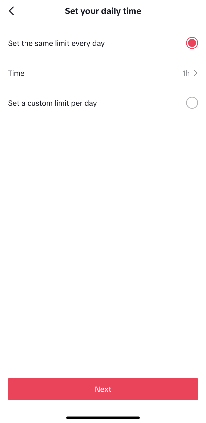 TikTok screen time 2