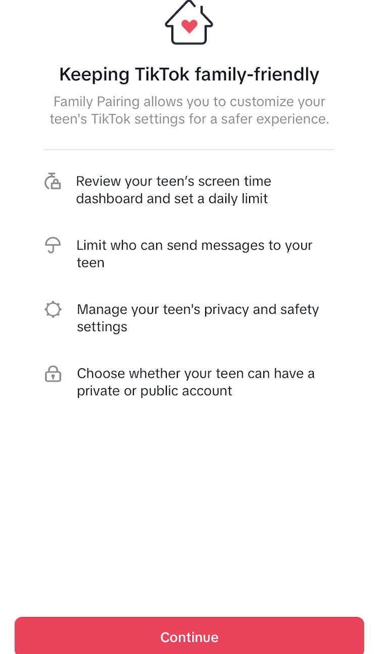 TikTok family pairing 1
