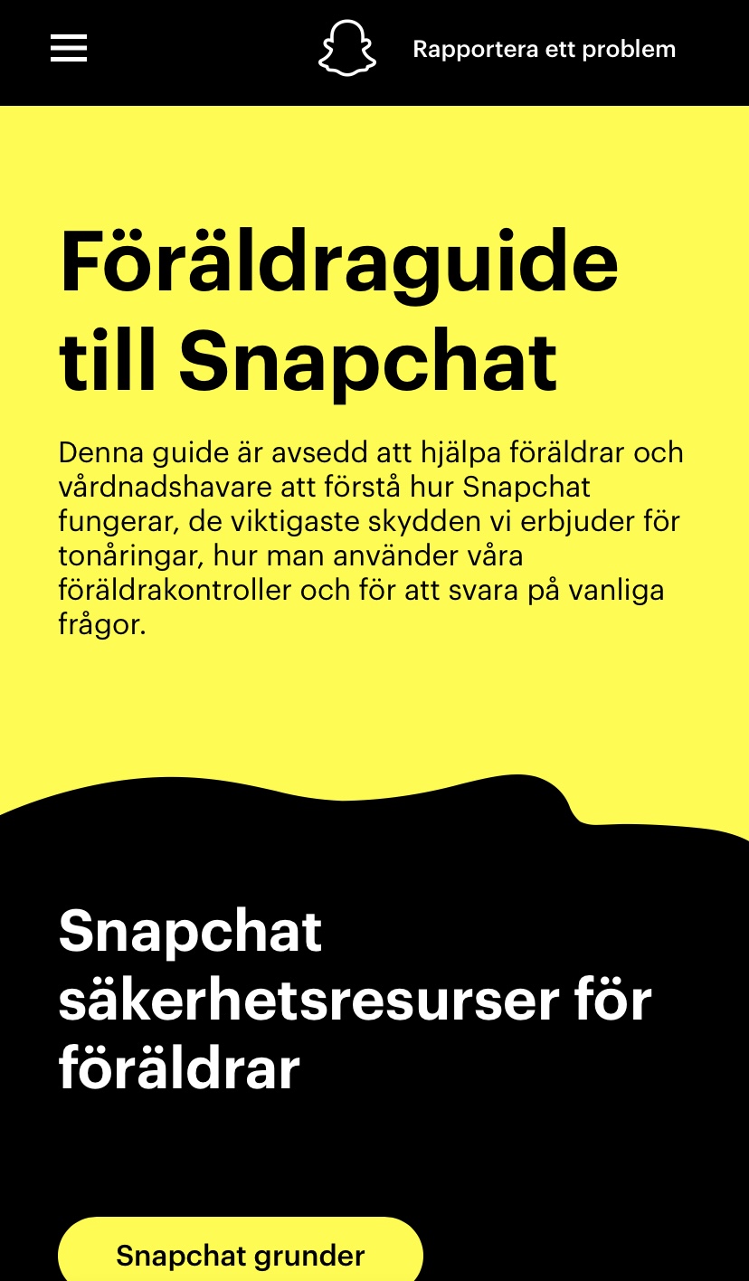 Snapchat Familjecenter 2