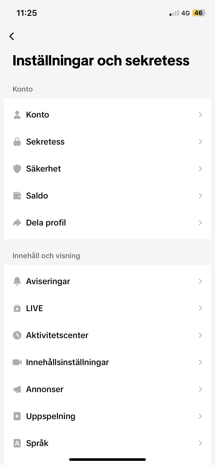 TikTok Ändra konto till privat 1