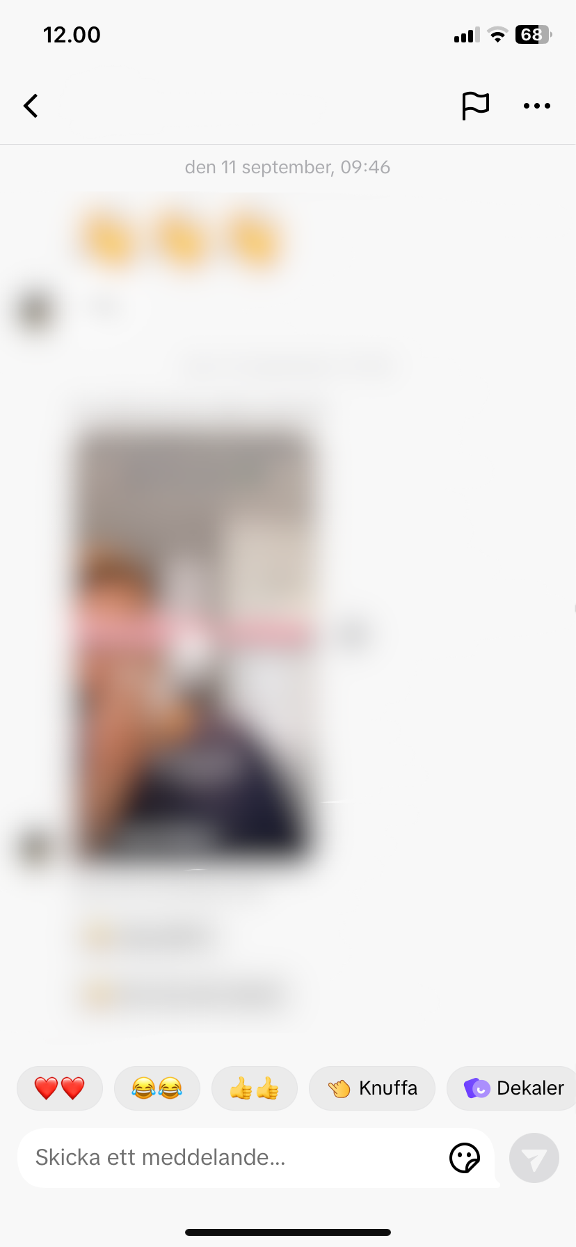 TikTok Anmälning av privata meddelanden 1