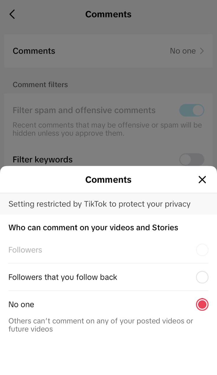 TikTok comments 2