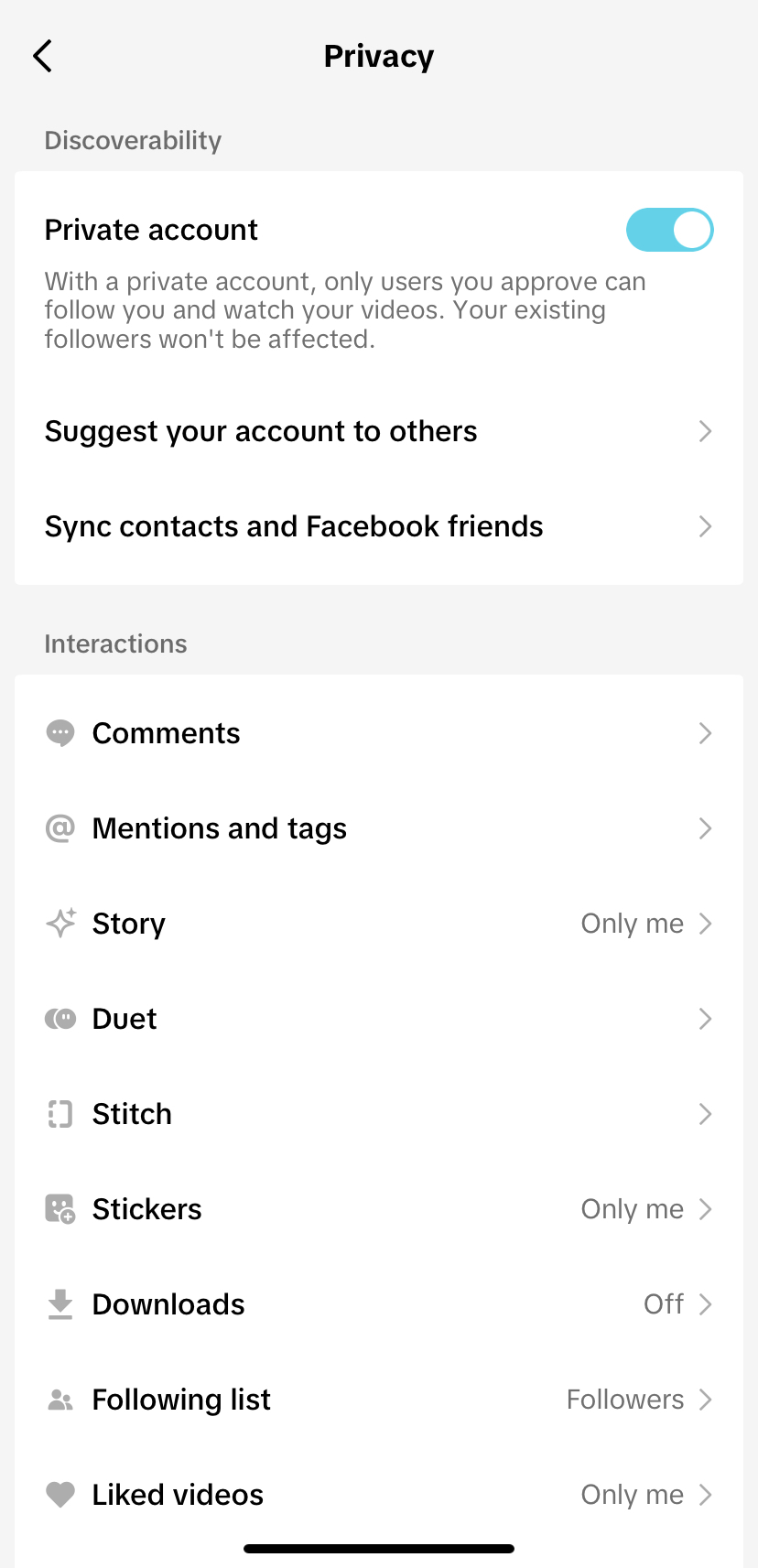 TikTok comment filters 1