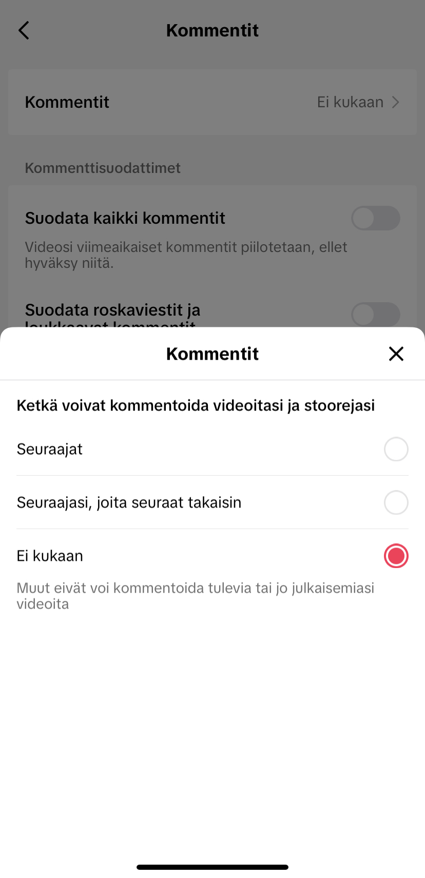 TikTok kommentit 3