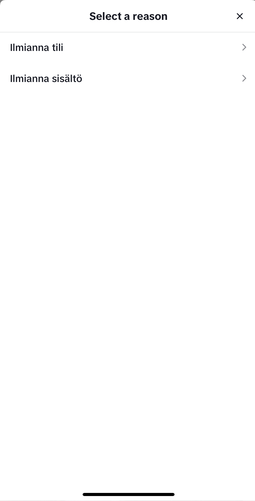 TikTok kayttajan ilmiantaminen 2