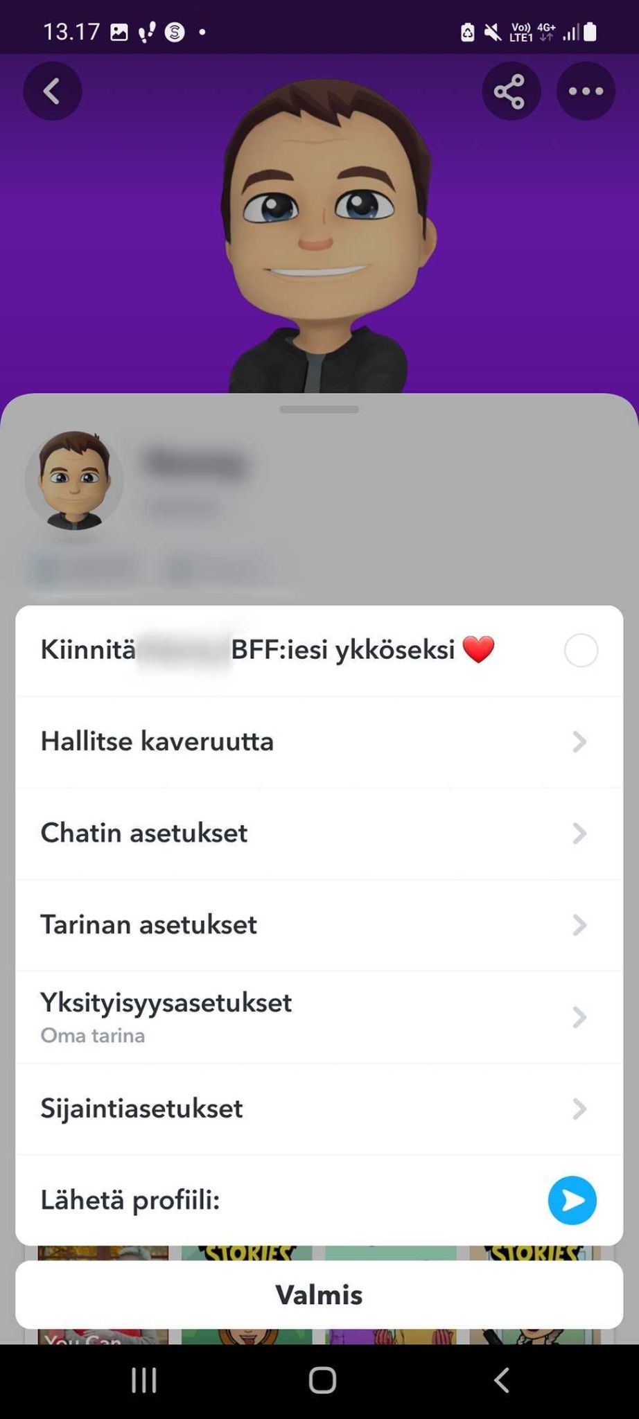Snapchat ilmoita tilista 1