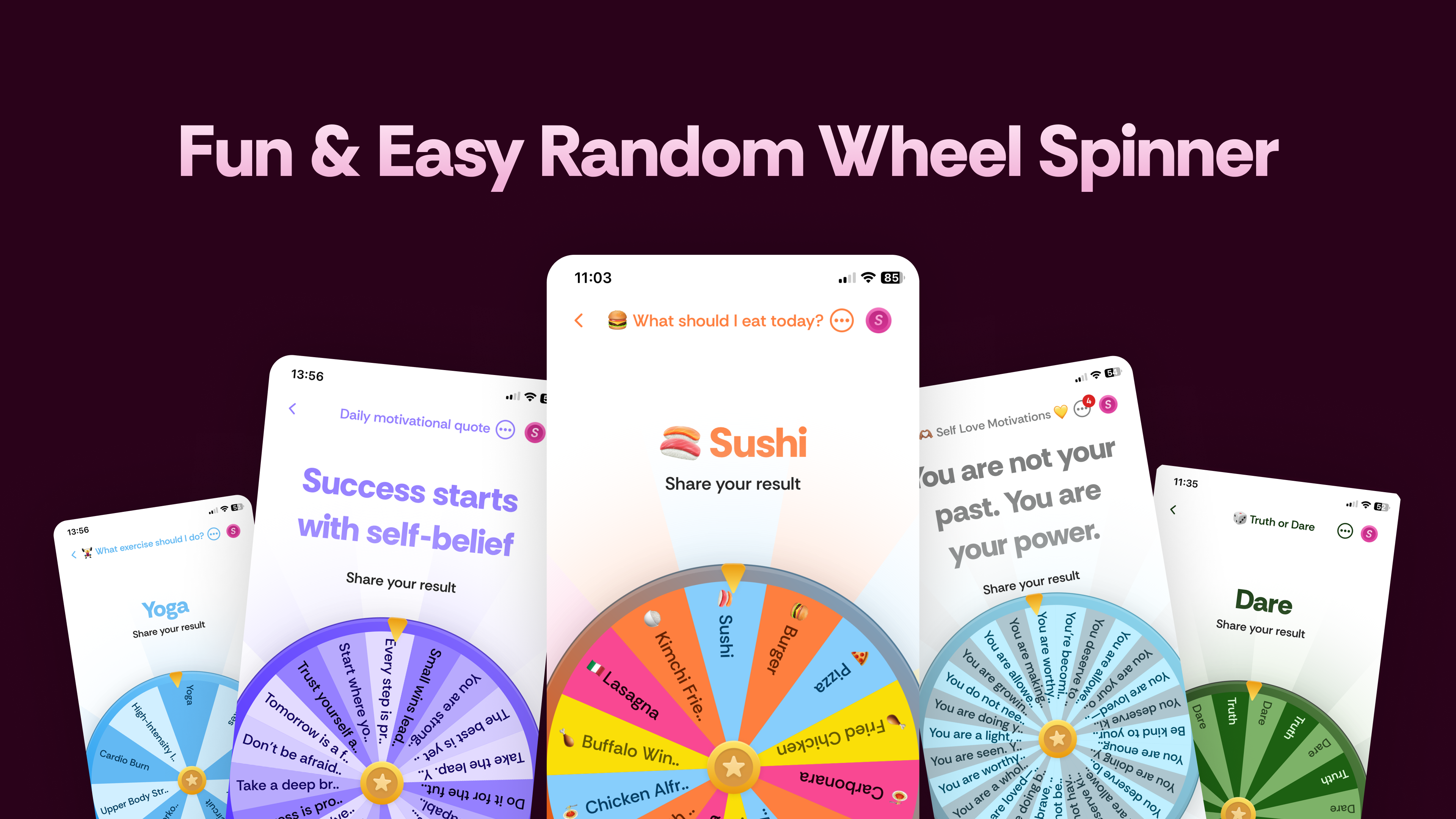Spinly – Fun & Easy Random Wheel Spinner for Decisions & Games