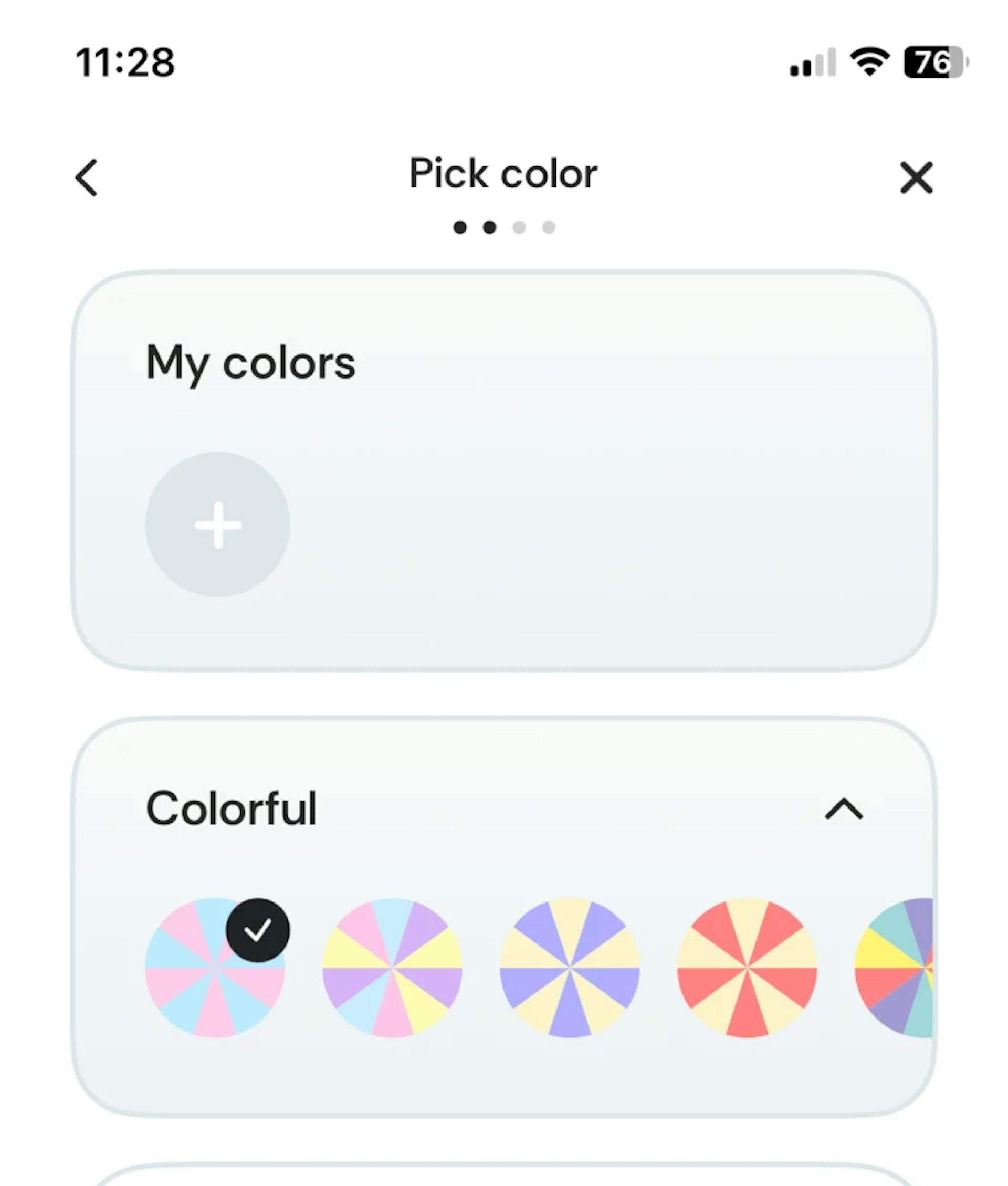 Offer more than 60 color theme on Spinly. User can choose different color theme to cuztomise their wheel. 