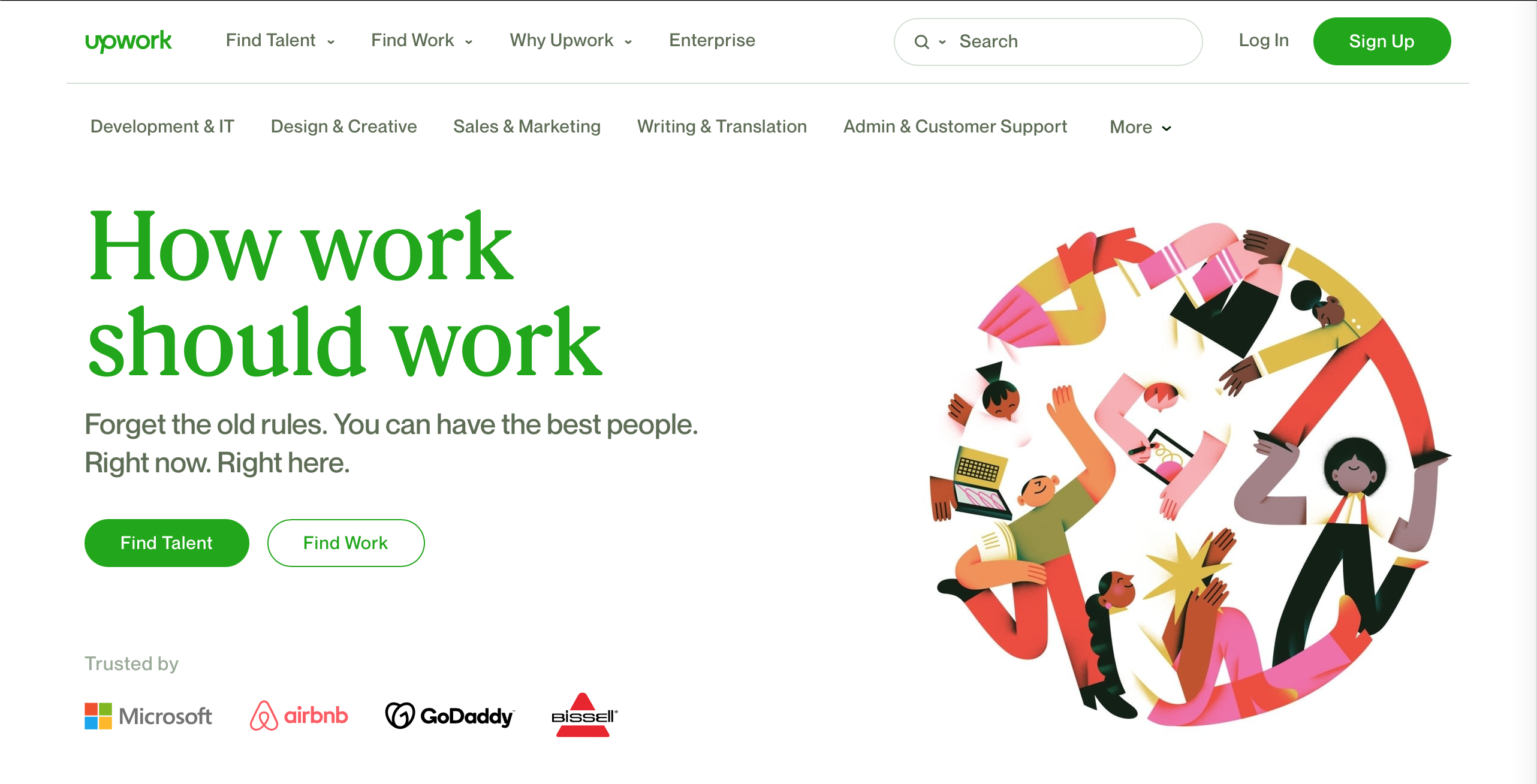 Platforms such as Upwork makes finding a freelancer to work on your project easier than ever! Credit: Upwork