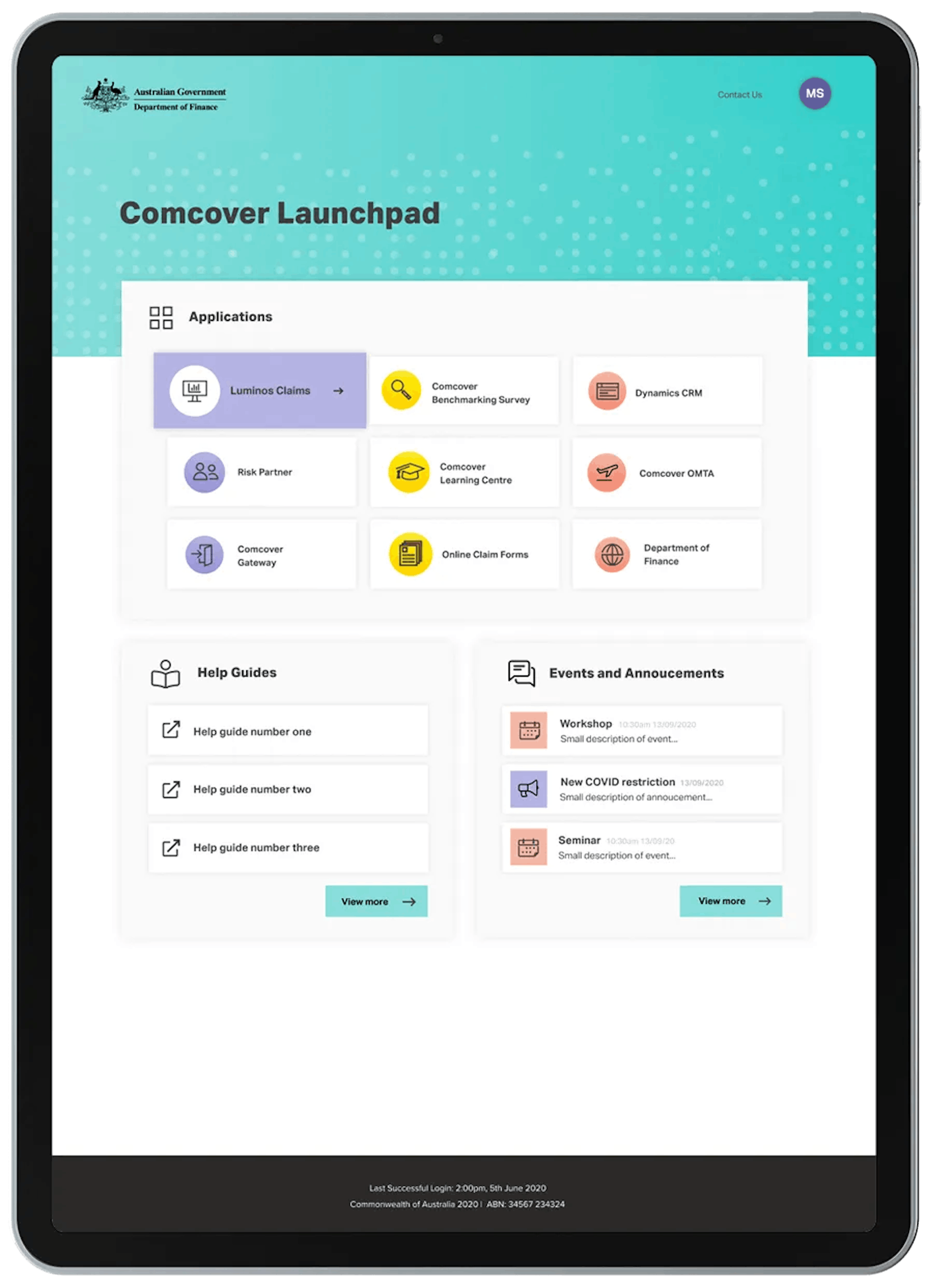 Comcover Launchpad